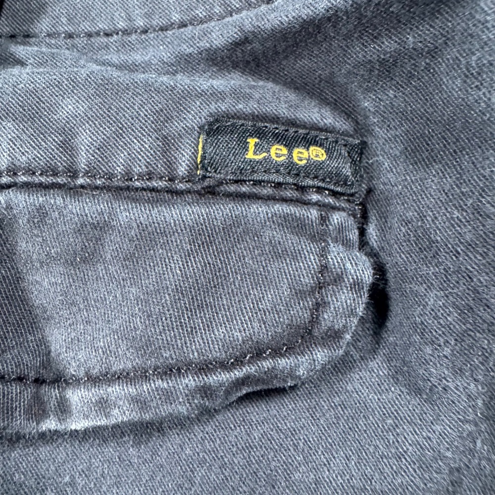 Lee Cargo Pants Mens 36x30 Black Motion Stretch Regular Fit Straight Leg Utility - Picture 9 of 10